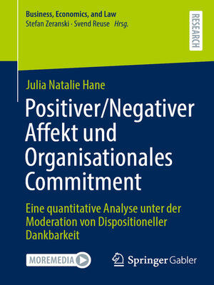 cover image of Positiver/Negativer Affekt und Organisationales Commitment